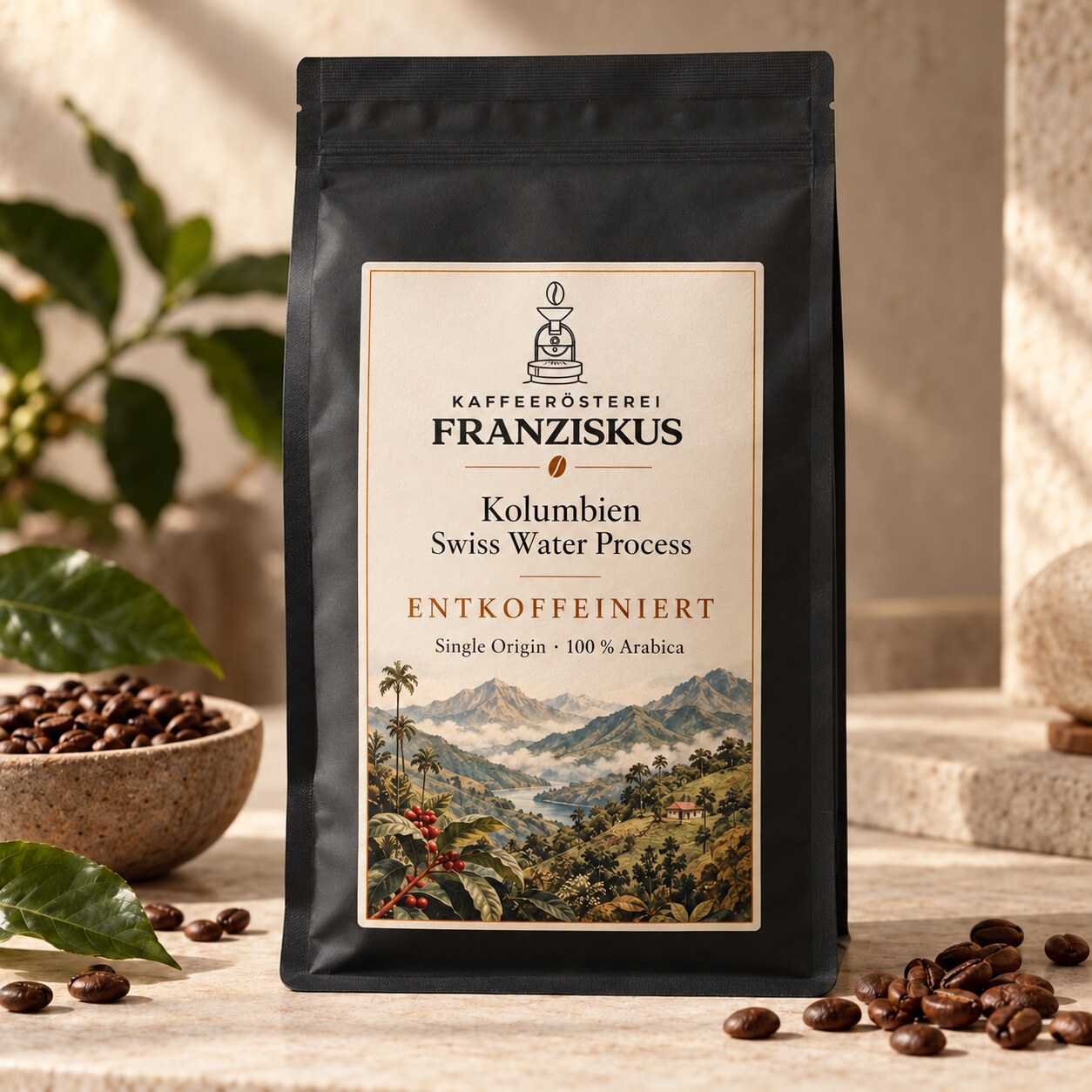 Kolumbien Swiss Water Process – entkoffeiniert